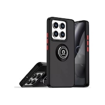 Mi 15 Pro Kılıf Montreal Yüzüklü Silikon Kapak - Siyah İtdark44488