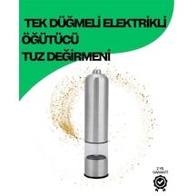 Znv Zenvia Mey İthalat Şeffaf Hazneli Elektrikli Tuz Karabiber Öğütücü Pilli Taşınabilir Mutfak Aleti Znv2025 Renkli