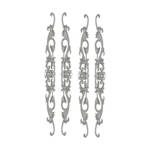 Dekoratif Poliüretan Tavan-duvar-mobilya -dekor-kapı Papatya 4 Lü Motif Set 10 Cm X 65 Cm