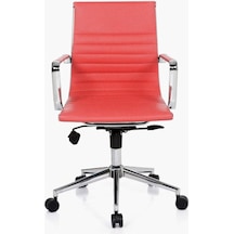 Aykanoffice Aykan Ofis Riva Kırmızı Çalışma Koltuğu