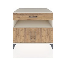 Kronos Şifonyer 2 Raflı Tek Çekmeceli 2 Kapaklı 88x59x80 Aytaşı-çam Aytası