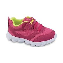 Jump 15666 Fuşya Neon Sarı Kız Çocuk Spor Ayakkabı Fuşya