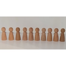 Waldorf Montessori Peg Bebek 10'lu Mini İnsancık Nins Kırtkırt...