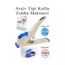 Büyük Boy Zımba Makinesi 1 Adet Temat 9210 Arşiv Tipi Zımba Makinası 210 Yaprak Kapasiteli Kollu Zımba Makinesi Büro