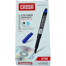 Cassa Asetat Kalemi Permanent Marker S Seri Kırmızı 8726 12 Adet Kırmızı