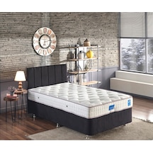 Nironyatak Niron Juliette 120X200 Bir Buçuk Kişilik Lüks Yatak Seti - Siyah