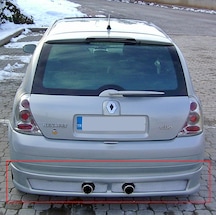 Renault Clio 2 Arka Tampon Eki