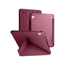 Galaxy Tab S10 Lite 10.9 İnç İle Uyumlu Kalemlikli, Uyku Modlu, Mıknatıslı, Üçgen Standlı, Darbeye Dayanıklı Kaplama Akıllı Kılıf Mürdüm, Galaxy Tab S10 Lite 10.9 İnç