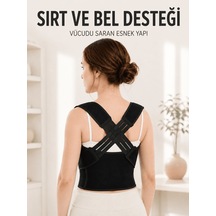 Dik Duruş Korsesi Ayarlanabilir Lastikli Sırt Ve Bel Destekli Postür Korsesi Diğer