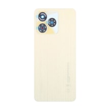Oppo Realme C53 Gold Kamera Camlı Arka Cam Batarya Pil Kapağı Telefon Arka Kapak Altın 12744037