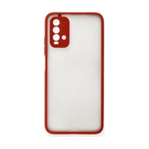 Xiaomi Redmi 9t Kılıf Montreal Silikon Kapak - Kırmızı 0.2M-Çok Renkli