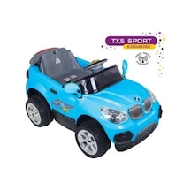 Aliş Toys Aliş Akülü Çocuk Arabası 12 Volt Turbo Uzaktan Kumandalı Tx5 Sport 605-k Mavi