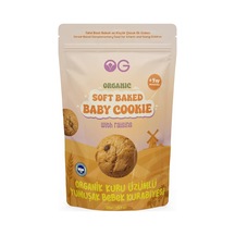 Organik Kuru Üzümlü Yumuşak Bebek Kurabiyesi, 125 Gr Diğer