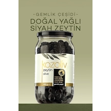 Kozoliv Gemlik Çeşidi Yağlı Siyah Zeytin Cam 650 G