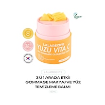 3 Ü 1 Arada Makyaj Temizleme Balmı Lala Recipe Yuzu Vita Gommage Cleansing Balm