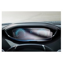 Peugeot 3008 Dijital Gösterge Ekran Koruyucu Kırılmaz Şeffaf Temperli Nano Cam