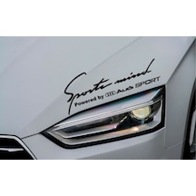 Powered By Audi Sport Mind Oto Araba Sticker Araba Stickerı