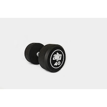 Alin Sport 40 Kg Kauçuk Kaplı Profesyonel Olimpik Dumbbell Dambıl Beyaz Alin