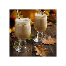 44159 Irısh Coffe Latte Bardağı Kulplu Bardak 2 Adet Turuncu