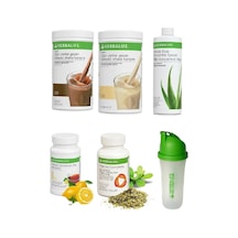 Herbalife 1 Çikolota + 1 Vanilya + 1 Aloe + 1 Limon 50gr Çay + 1 Thermo + 1 Shaker