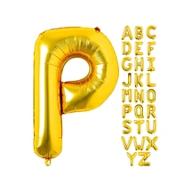 P Harf Gold Folyo Balon16 İnç 36 cm
