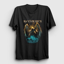 Presmono Unisex Angel Black Veil Brides T-shirt Siyah