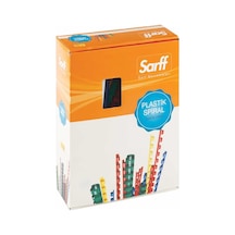 Teknomeda Sarff 20Mm.Siyah Delux Plastik Spiral 100 Adet.
