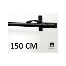 Siyah Alüminyum Tek Kanallı Rustik - Dekoratif Rustik Siyah150cm - 873508043 Siyah150cm