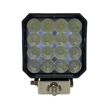 Mars 10v-30v Çalışma Lambası Kare 16 Ledli 110 110 35 Mm
