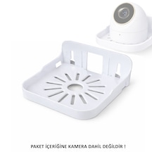 Microcase Sert Abs Plastik Yapışkanlı Duvara Monte Çok Amaçlı Kamera Standı Askılığı Al5456