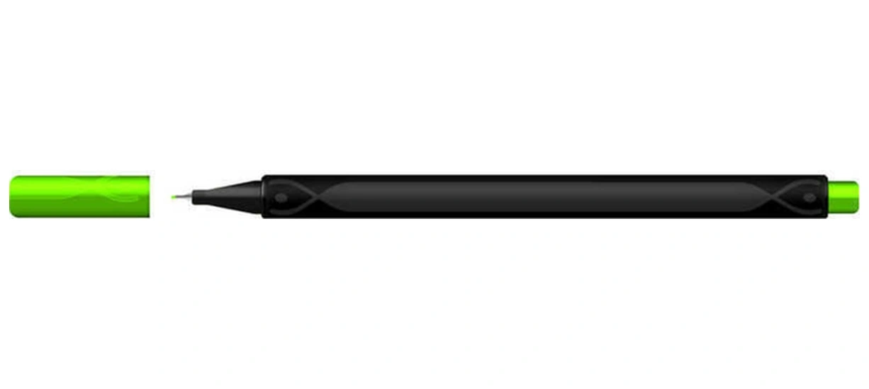 - Fineliner Kalem Neon 0.4 Mm Yeşil 12 Adet Yeşil