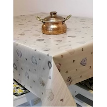 Elyaflı Pvc Muşamba - Desenli Silinebilir Masa Örtüsü 02mrl176a Renkli