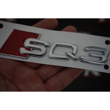 Audi Sq3 Bagaj Krom Metal 3M 3D Yazı Logo Amblem