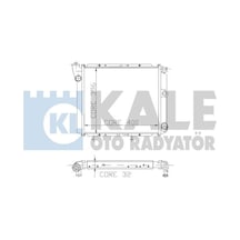 KALE OTO Radyatör 0503112AL Su Radyatörü Renault 9 R11 2 Sıra Al Pl