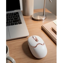 Kablosuz Şarjlı Mouse M02 Altın Renk