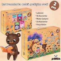 2 Yaş Kavramlarla Zeka Gelişim Seti - 5 Kitap Takım - Afife Çoruk - Panda