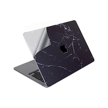 Apple Uyumlu MacBook Air 13.6 Kılıf M2 M3 M4 M5 Yapıştırma Sticker Kaplama Koruyucu A2681 A3113 A3240 A3449 Siyah