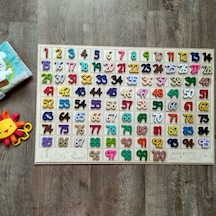 Renkli Ahşap Montessori 100'lük Tablo