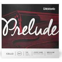 D'addario J101034 Prelude Çello Tel Seti 3/4 3/4 Ölçek İçin Optimize Edilmiş Tansiyon Dengeli Ses Yayılımı Ve Kolay Çalınabilirlik