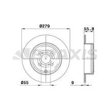 Toyota Corolla Ze120 Arka Fren Diski 2002-2007 Braxıs Ae0364 2adettir