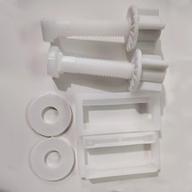 Zhanglei001 2 Adet Rv Tuvalet Kapağı Braketi Ayarlanabilir Vida Dayanıklı Plastik Kaymaz Taban