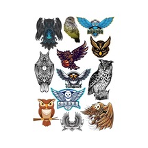 Baykuş Owl Sticker Set-2 13 Parça Telefon, Tablet, Defter, Laptop Sticker