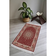 Dijital Baskı Kaymaz Tabanlı Yıkanabilir Püsküllü Seccade Scd0012 Renkli