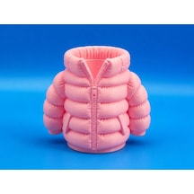 3d Baskı Şişme Mont Kalemlik - Masaüstü Organizer-pembe Diğer