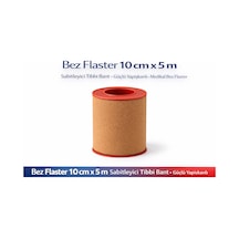 Bez Flaster 10 Cm X 5 M Sabitleyici Bant Kahverengi Bez Flaster Güçlü Yapışkanlı 1 Adet