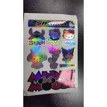 Helloktıy Hologram 10x15 Cm Kaliteli Baskı Stıcker 1 Takim Etıket