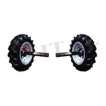 Zebra Çapa Makinesi Dubleks Tekerlek Takımı 400/8 Aks 27mm