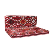 Erbasonline Mtk404-401 Şark Köşesi Kırmızı Halı Des. Ikili Minder Tk. 120Lik
