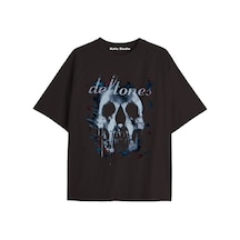 Kalic Studio Deftones Oversize T-shirt Siyah Metalik