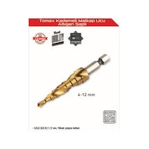 Tomax Kademeli Matkap Ucu 4-12 Mm Arası - Altıgen Saplı